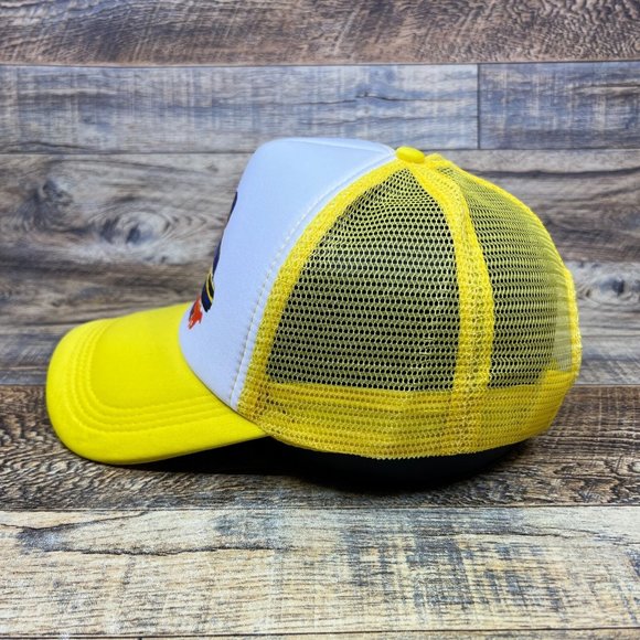 Dale Earnhardt Mens Trucker Hat Yellow Snapback Wrangler Racing #3 Motorsport - Picture 4 of 8